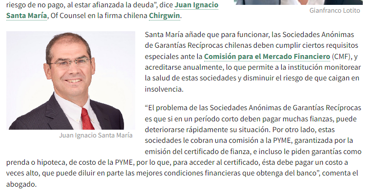 Entrevista – Qué son las garantias recíprocas – Juan Ignacio Santa María